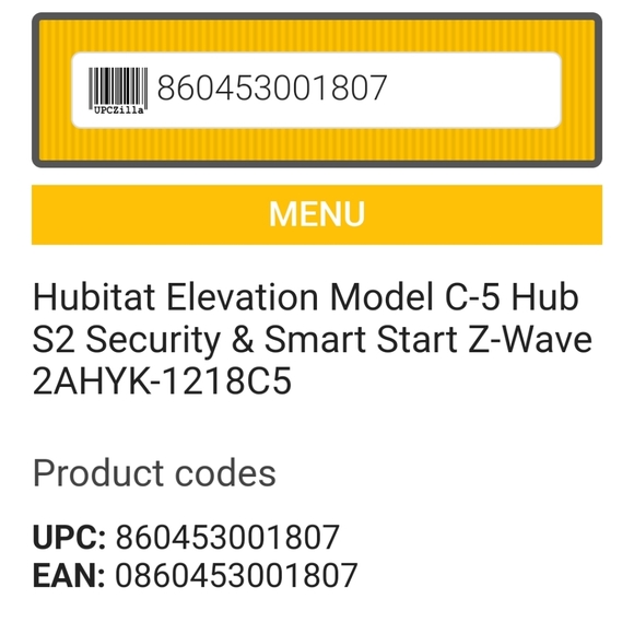 Habitat Elevation Model C5 Home Automation Hub NEW SEALED BOX 860453001807 - Picture 9 of 9